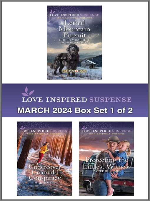 Cover image for Love Inspired Suspense March 2024--Box Set 1 of 2